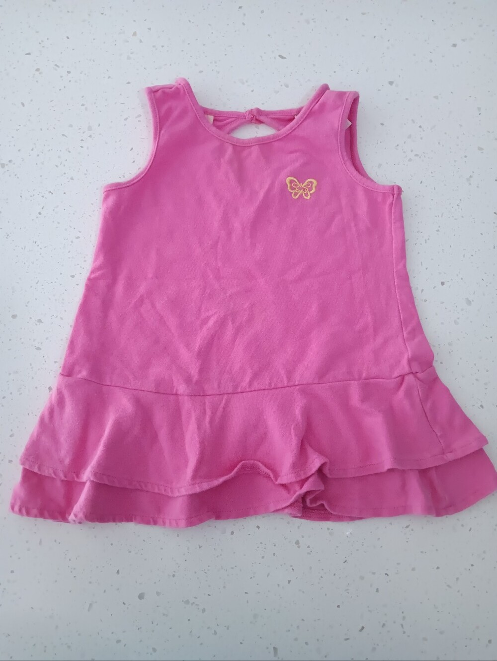 Vintage Girls' Vibrant Pink Tank Top Size 18M